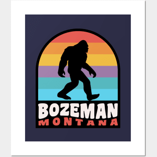 Bozeman Montana Bigfoot Sasquatch Rocky Mountains Posters and Art